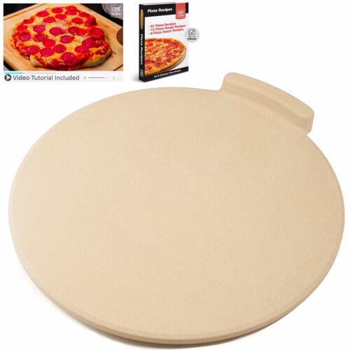 New! The Ultimate Pizza Stone - 16" Round 7/8" Thick For Bread & Pizza