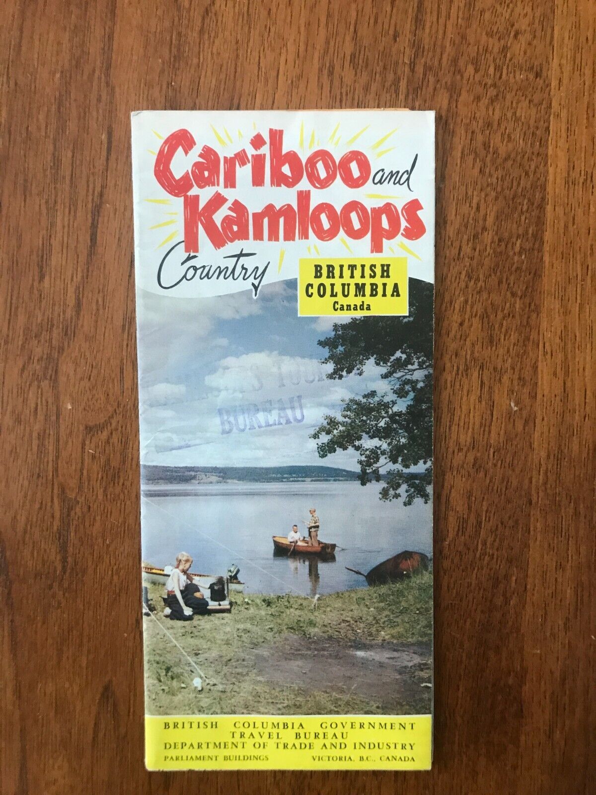 1958 Cariboo And Kamloop, British Columbia Map And Brochure